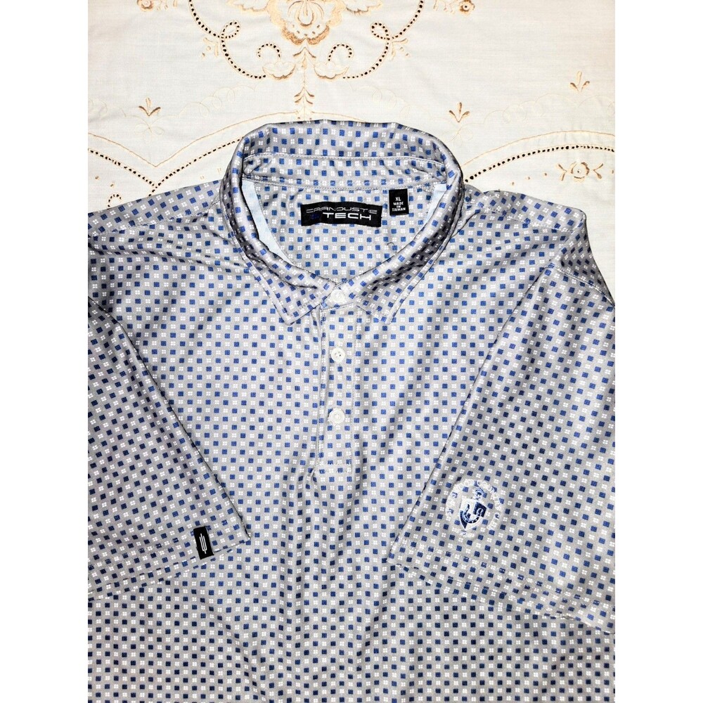 Mens Carnoustie Tech‎ Short Sleeve Polo Embroidered Spotswood Country Club XL